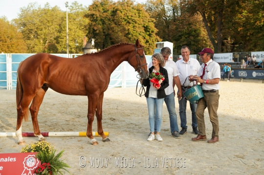 L'Argent d'Ivraie AA champion de France et Inter des 2 ans section 3